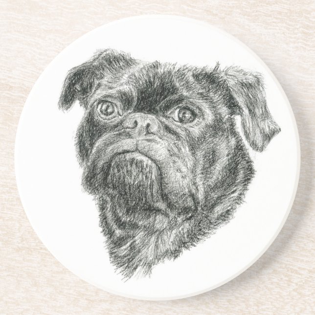 Pug Coaster (Front)