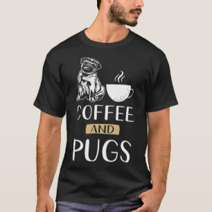 Pug Coffee kitty coffee junkie  T-Shirt