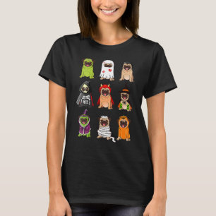 Pug Collection Happy Pug O Ween Halloween Spooky C T-Shirt