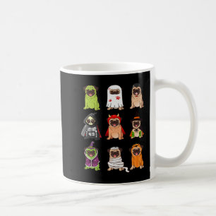 Pug Collection Happy Pugoween Halloween Spooky Cos Coffee Mug