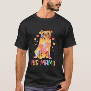 Pug Colourful Rainbow Fun Dog Animal Lover Pet Own T-Shirt