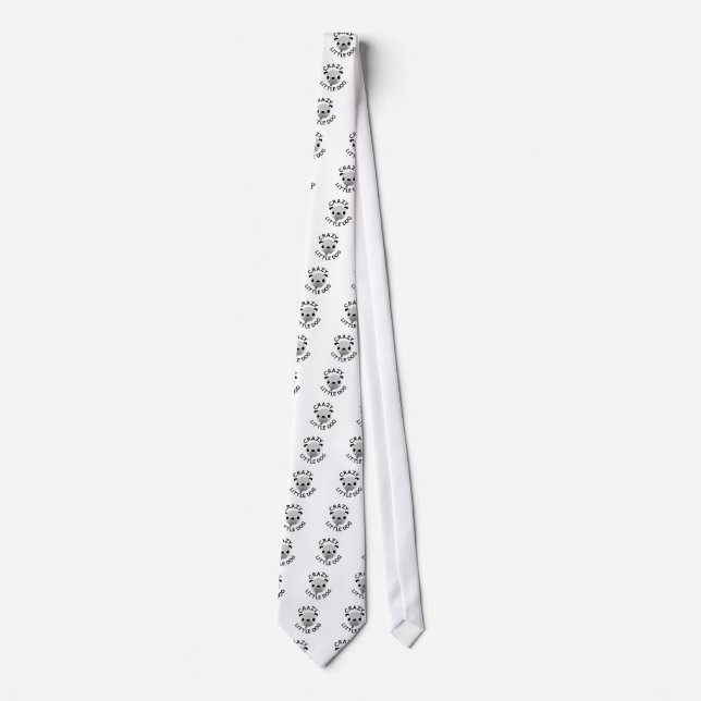 Pug Crazy Little Dog Tie (Front)