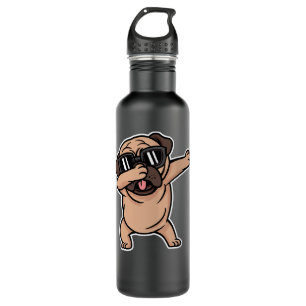 Pug Dabbing Pug Dog Cute Puppy Dab 399 710 Ml Water Bottle