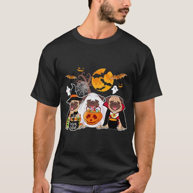 pug dad, dog lover T-Shirt (Front)