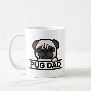 PUG DAD – Funny & Cute Pug Lover Gift Coffee Mug