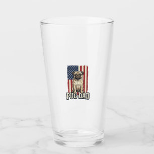 Pug Dad Patriotic Vintage Engraving Dog Shirt Desi Glass