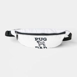 Pug Dad Vintage Engraving Dog Lover Shirt Design_1 Bum Bags