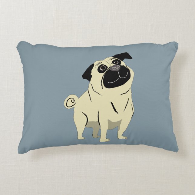 Pug Decorative Cushion (Front)