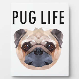 Pug On Patrol Dog Plaque Sign – Resin Wall Or Gate Sign With Gold/Silver Lettering, Handmade In The UK