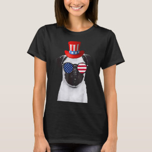 Pug Dog 4th Of July Patriotic Pug Dog Women Kids T-Shirt