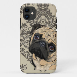 Pug Dog Abstract Pet Pattern Print iPhone 11 Case