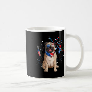 Pug Dog American Usa Flag 4th Of July Men Women Lo Coffee Mug