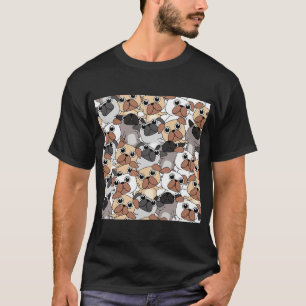 Pug Dog Art Pugs puppy funny cute dogs T-Shirt