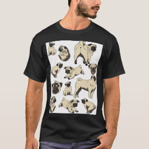 Pug Dog Art Pugs puppy funny cute sezy dogs T-Shirt