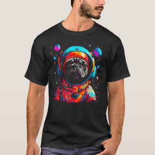 Pug Dog  Astronaut T-Shirt