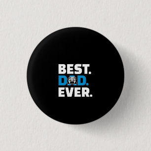 Pug Dog Best Dad Ever 3 Cm Round Badge