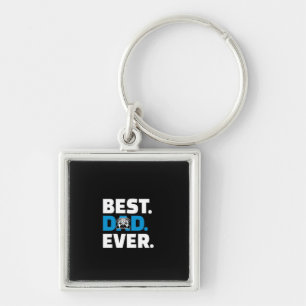 Pug Dog Best Dad Ever Key Ring