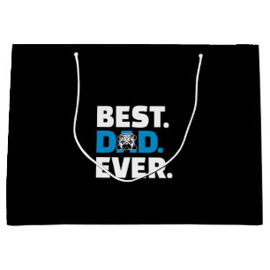 Pug Dog Best Dad Ever Large Gift Bag