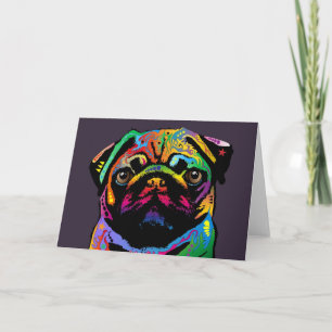 Pug Dog Card