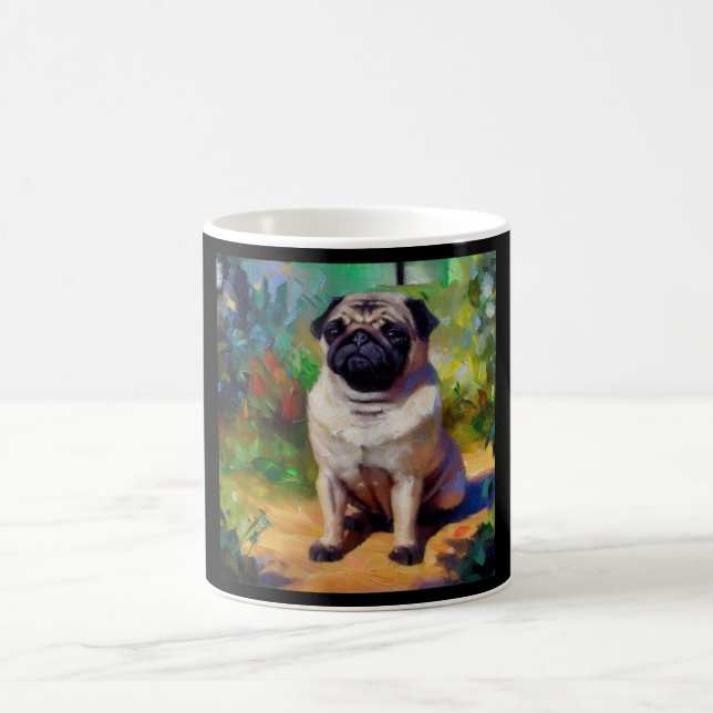 Pug Dog Coffee Mug (Center)