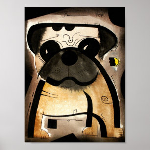 Pug Dog  dk_2005aug8n Poster