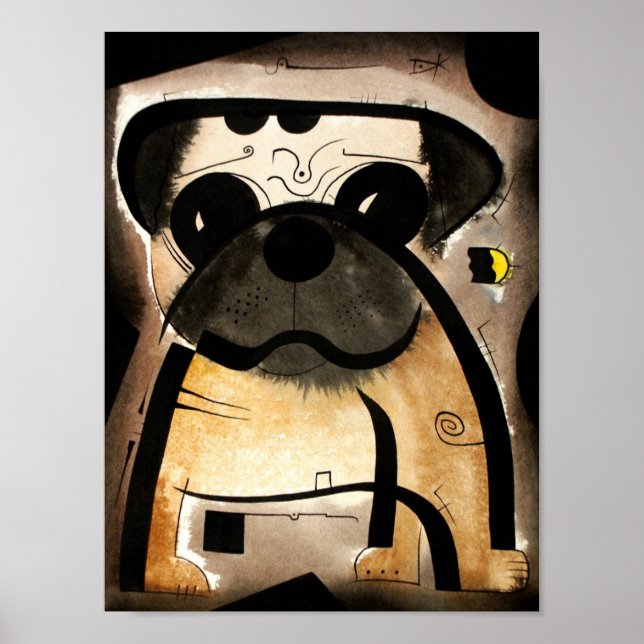 Pug Dog  dk_2005aug8n Poster (Front)