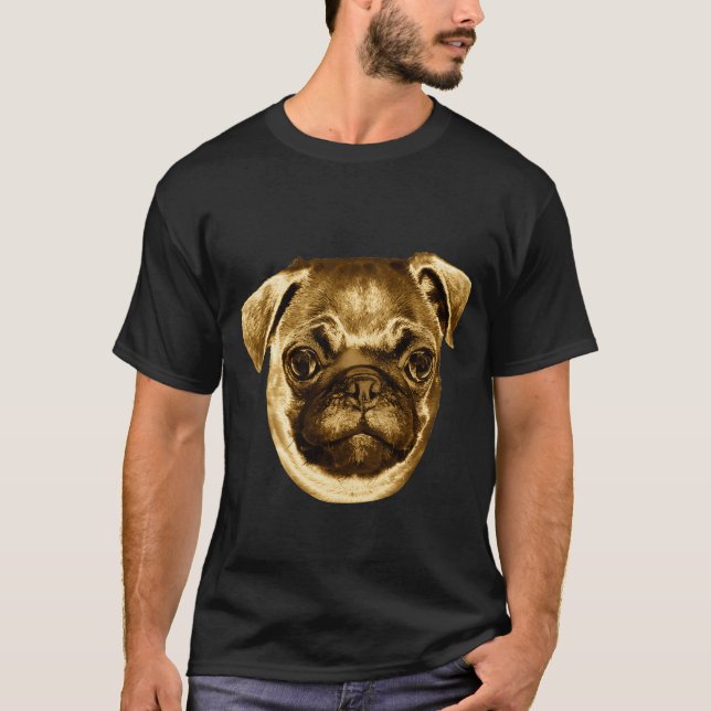 Pug Dog Express T-Shirt (Front)
