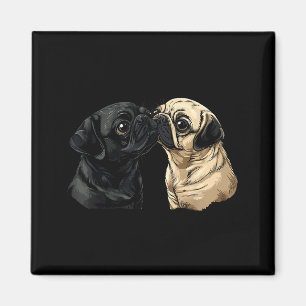 Pug Dog Face Colorful Rtrait Animal Cute Pug Lover Magnet