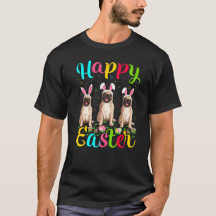Pug Dog  Funny Easter Egg Bunny Pug Happy Easter T-Shirt