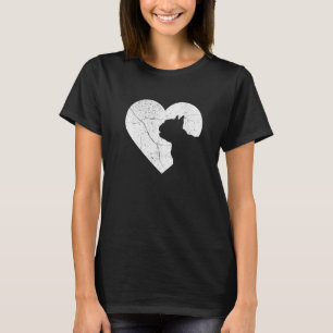 Pug Dog Funny Heart Valentine's Day Dog Dad Mum Pr T-Shirt