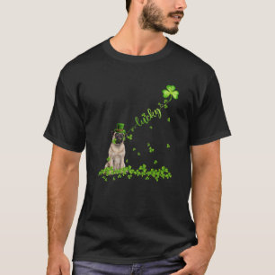 Pug Dog Funny Shamrock St. Patrick's Day T-Shirt