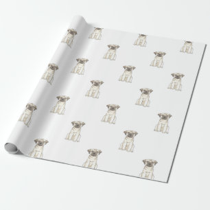 Pug Dog Gift Wrapping Paper