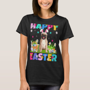 Pug Dog Happy Easter Bunny Pug Easter Sunday T-Shirt