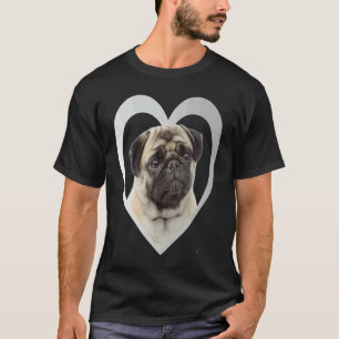 Pug  Dog Heart   Mops  Pug  1 T-Shirt