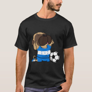 Pug Dog Honduras Soccer Fans Jersey Honduran Footl T-Shirt