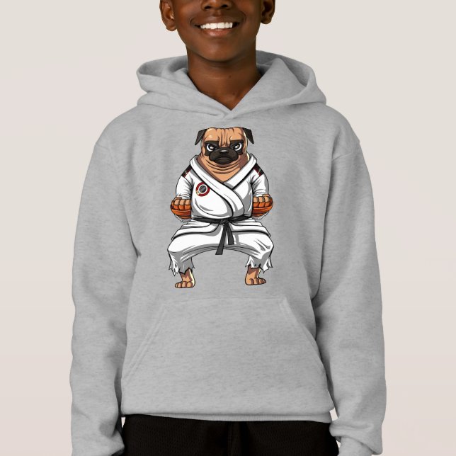 Pug Dog Karate Ninja Martial Arts Pet (Front)