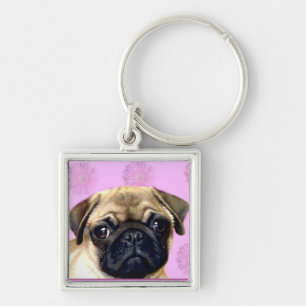 Pug Dog Key Ring