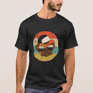 Pug Dog Lover Funny Pug Owner Vintage Retro Sunset T-Shirt