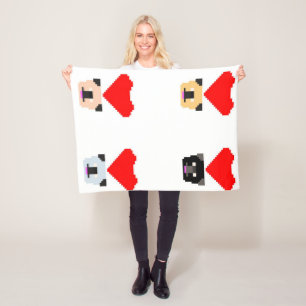 Pug Dog Lovers The Love of All Pugs Fleece Blanket