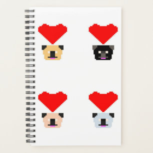 Pug Dog Lovers The Love of All Pugs Planner