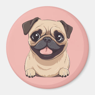 Pug dog magnet