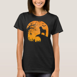 Pug Dog Moon Howl In Forest Halloween Costume Day T-Shirt