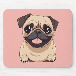 Pug dog mouse pad