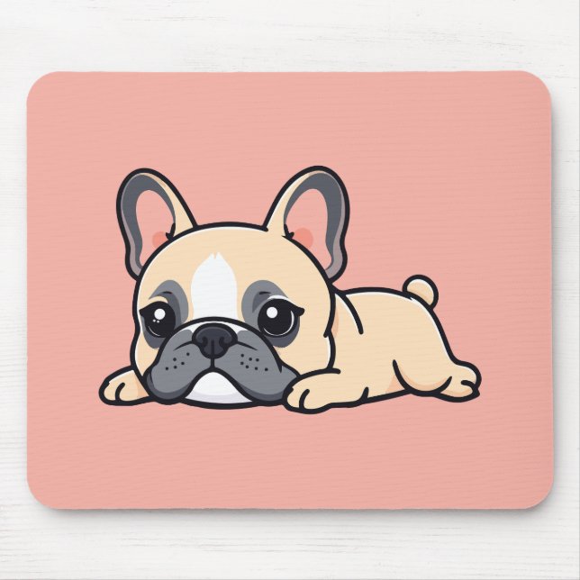 Pug dog mouse pad (Front)