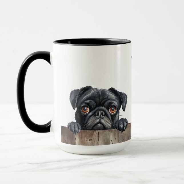 Pug Dog Mug (Left)