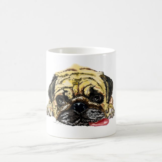 Pug Dog Mug Funny (Center)