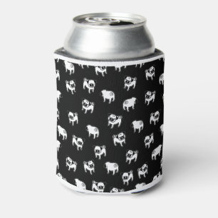 Pug dog pattern can cooler