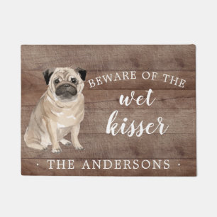 Pug Dog Personalised Door Mat