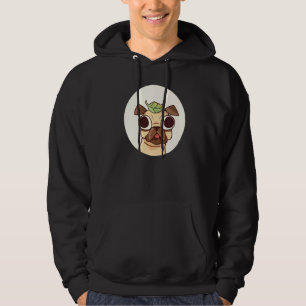 Pug Dog Pet Owner Cute Tarot Card Hoodie