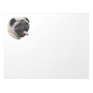 Pug dog pet photo portrait notepad